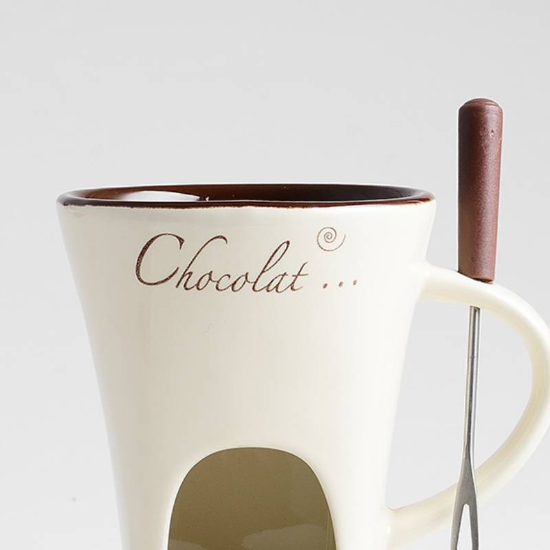 Taza Fondue de Cerámica