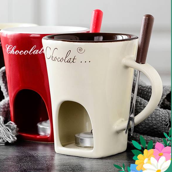 Taza Fondue de Cerámica